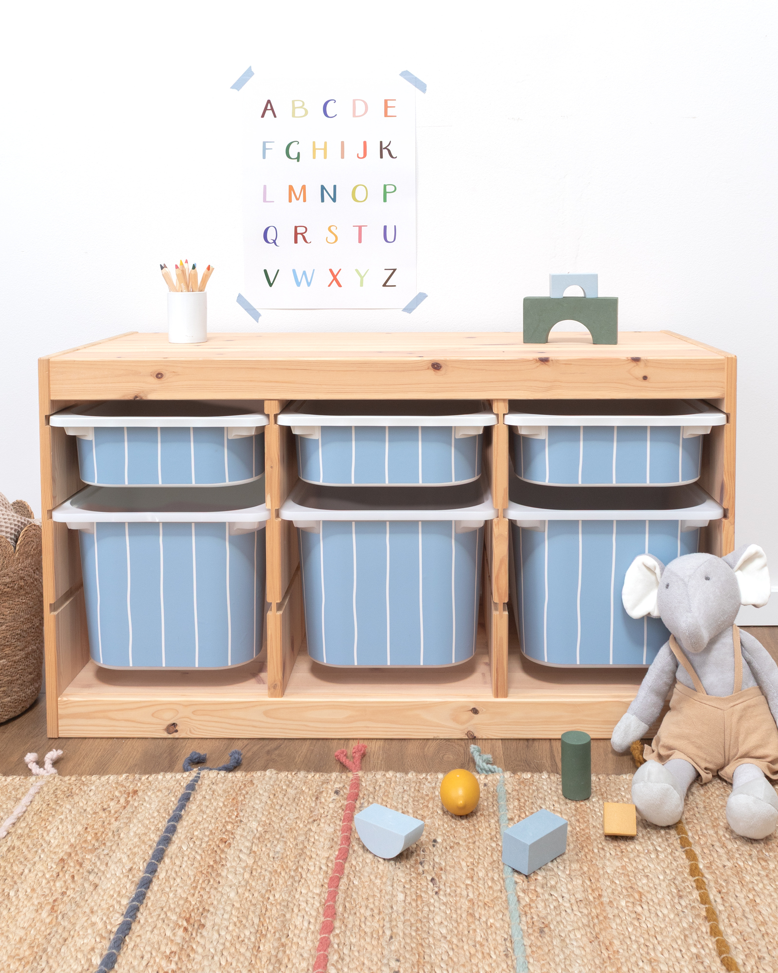 klebefolie ikea trofast box klein kopfseite linie nordisch blau 3er Set 0 klebefolie ikea trofast box klein kopfseite linie nordisch blau 3er Set 0