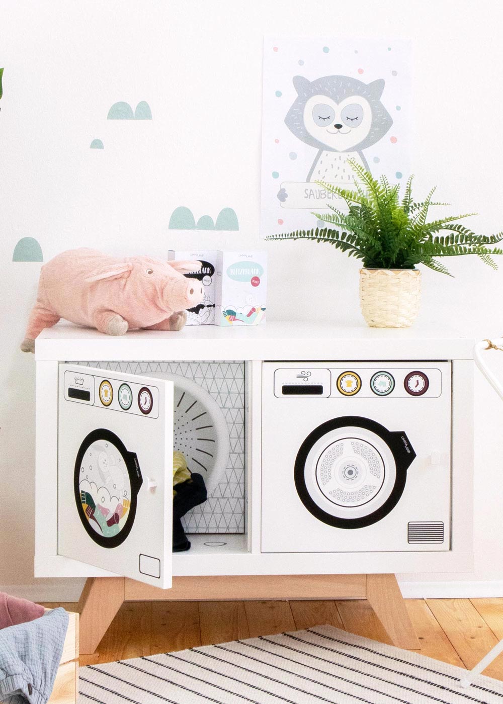 Kinderwaschmaschine Saubafix Gesamtansicht Kinderwaschmaschine Saubafix Gesamtansicht
