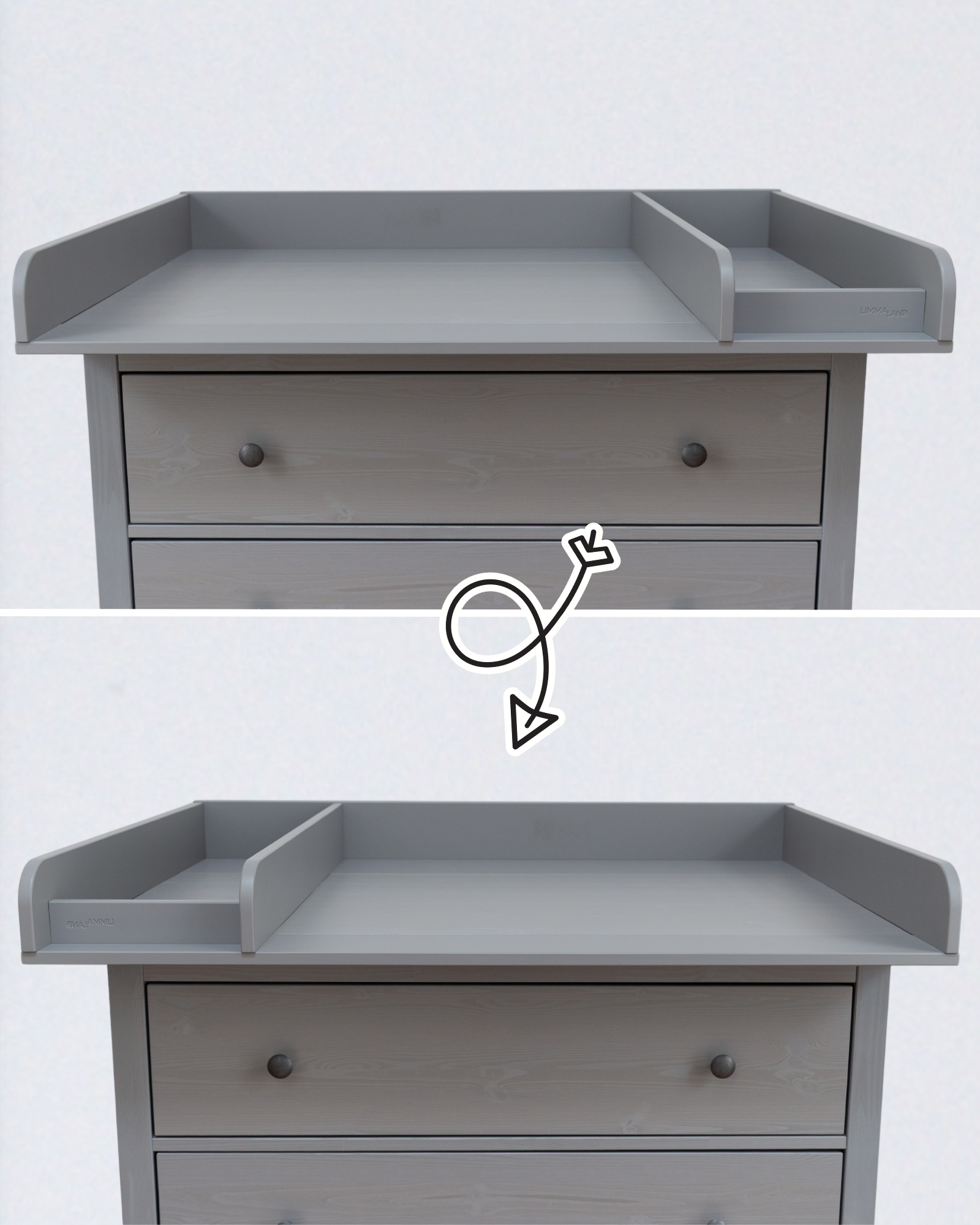 wickelkommode ikea hemnes 108 set grau basis soft grey 12