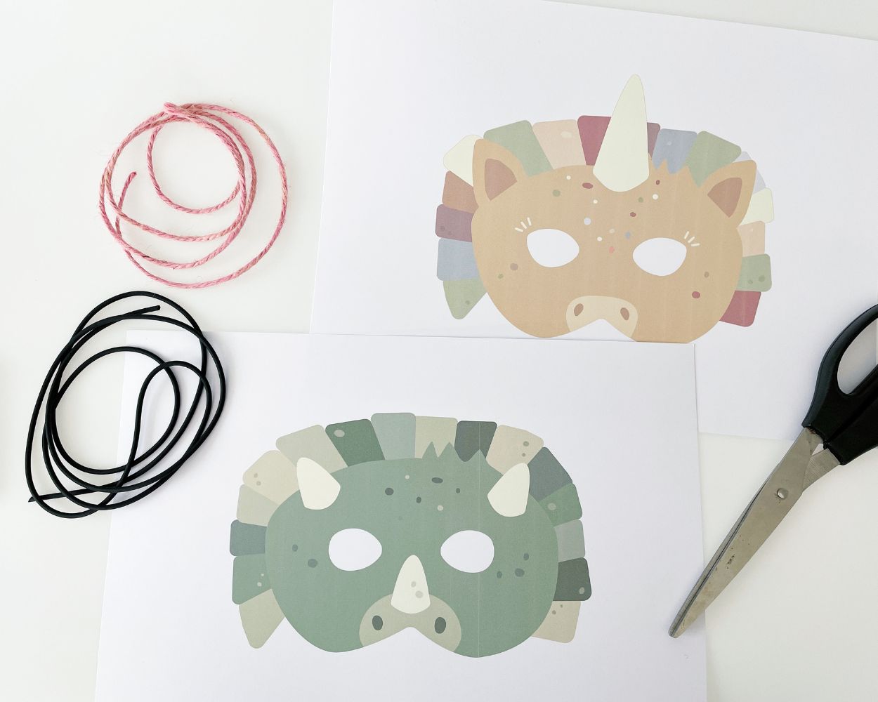 Tiermasken Karneval für Kinder Material  Tiermasken Karneval für Kinder Material