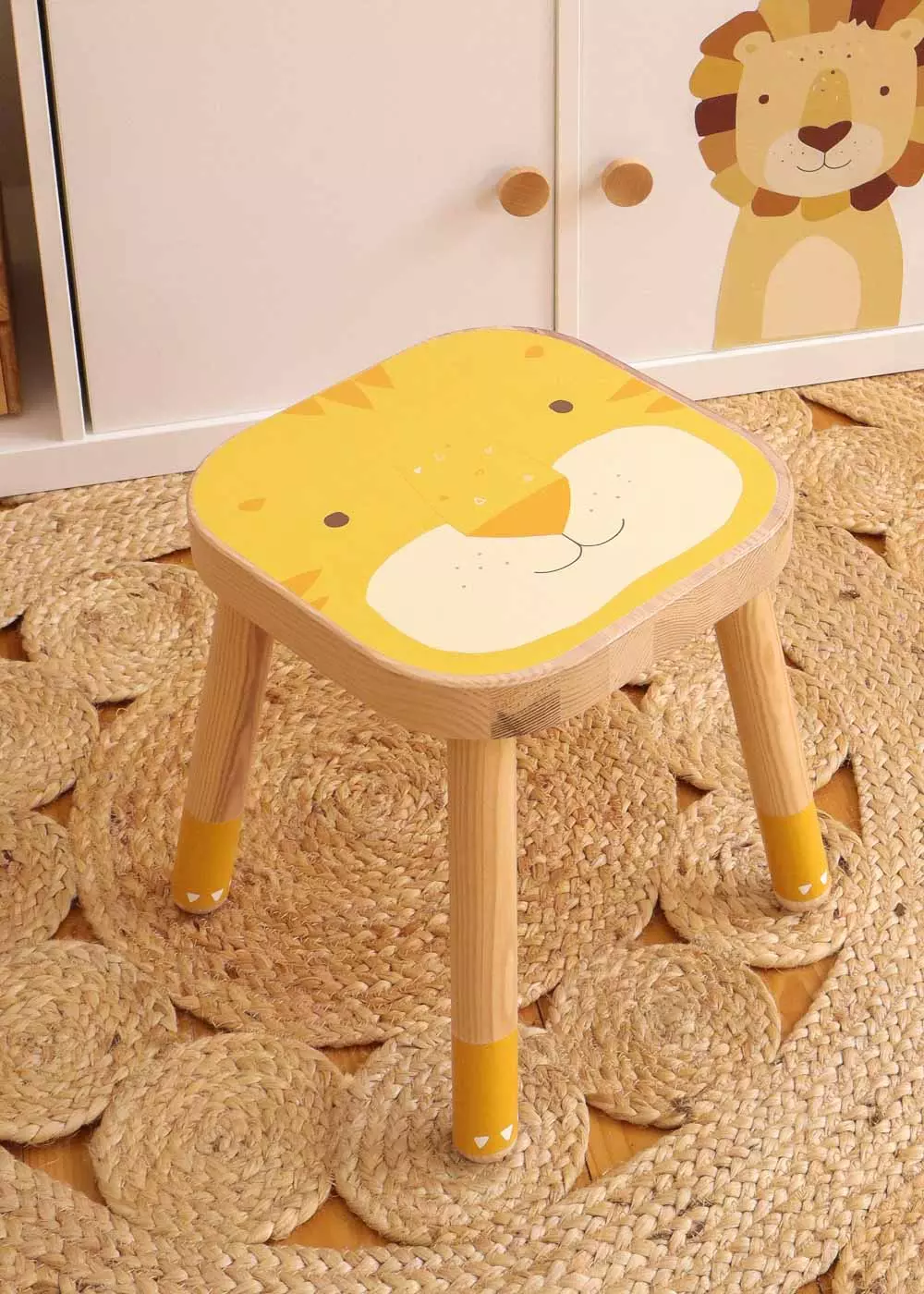  Decal for Ikea stool Tiger self-adhesive IKEA FLISAT children's stool