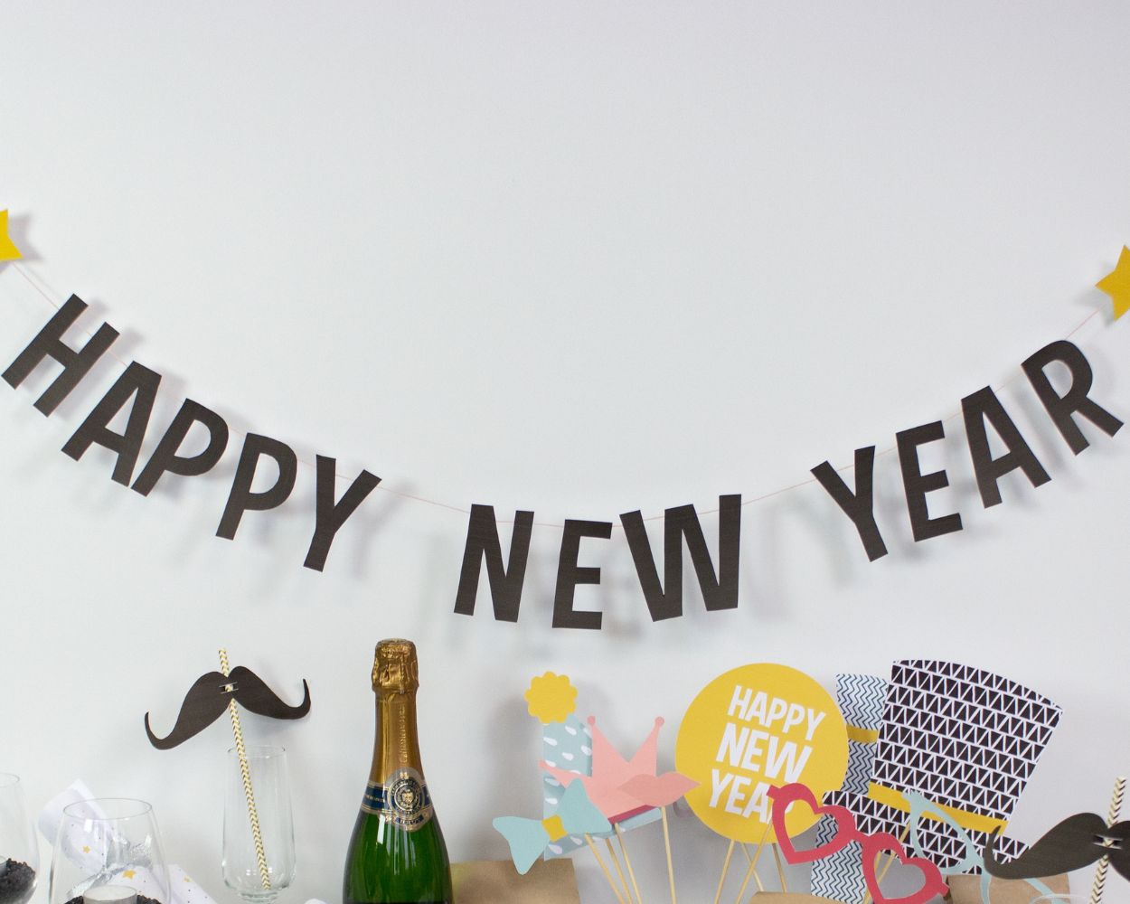 Silvester Girlande Happy New Year Silvester Girlande Happy New Year