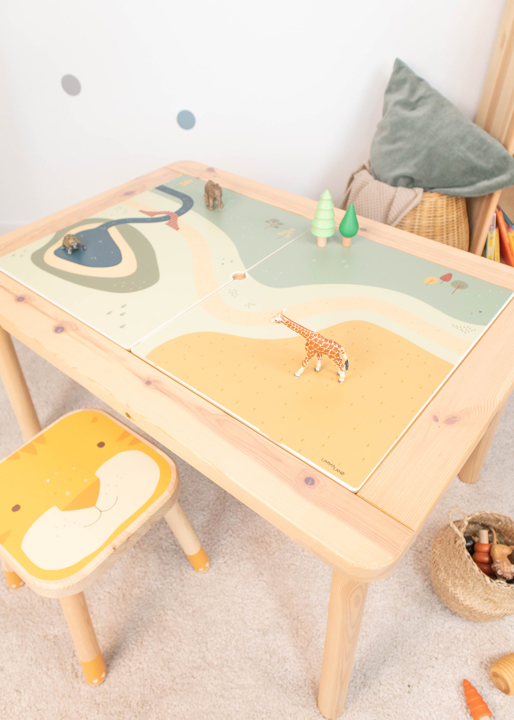 Ikea Flisat Kindertisch Klebefolie