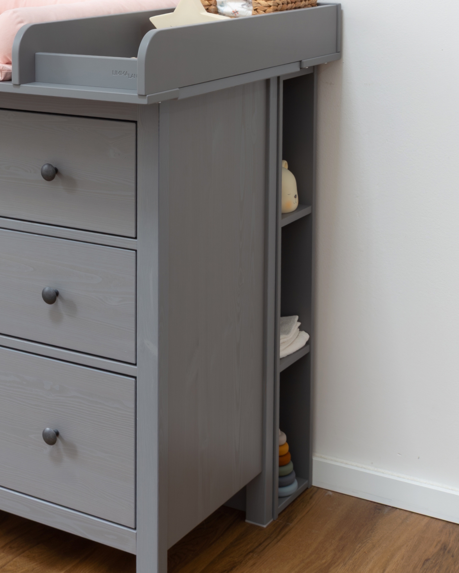 wickelaufsatz regal ikea hemnes wickaelkasten grau 4