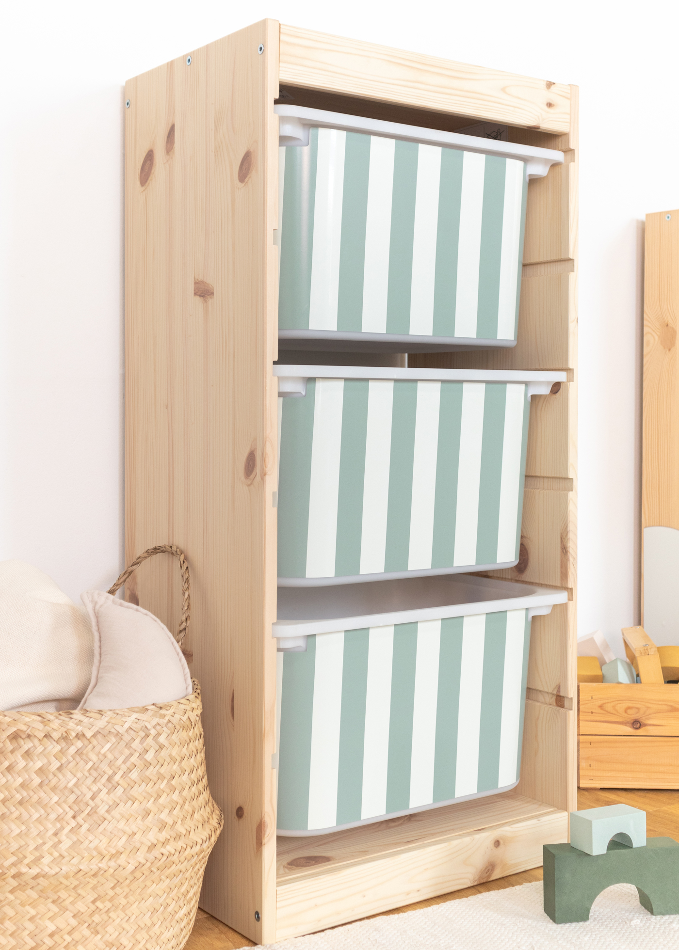 stickerset ikea trofast box mittel laengsseite vichy streifig eukalyptus 3er set 2 stickerset ikea trofast box mittel laengsseite vichy streifig eukalyptus 3er set