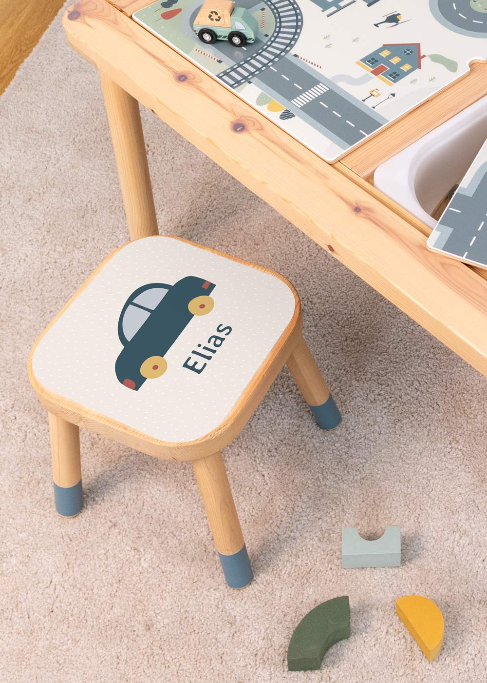 Auto Klebefolie für Ikea Flisat Kinderhocker personalisierbar Auto Klebefolie für Ikea Flisat Kinderhocker personalisierbar