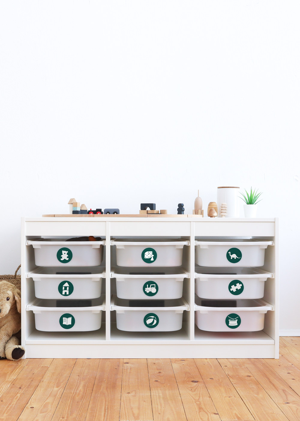 Ikea Trofast Spielzeugreich waldgrün