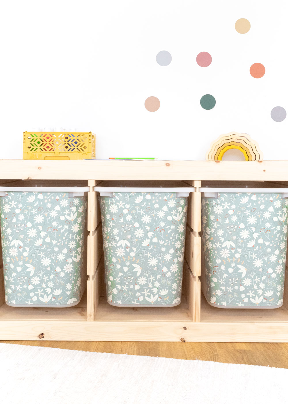 Decal for IKEA TROFAST shelf flower pattern green Ikea Hack IKEA TROFAST boxes sticker self-adhesive  Decal for IKEA TROFAST shelf flower pattern green Ikea Hack IKEA TROFAST boxes sticker self-adhesive