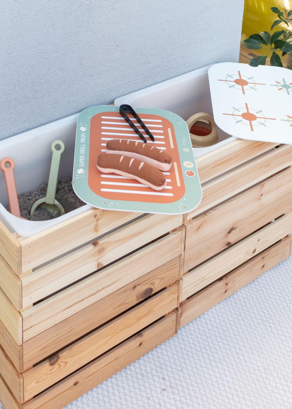 Matschküche aus IKEA Trofast und IKEA Knagglig Matschküche aus IKEA Trofast und IKEA Knagglig