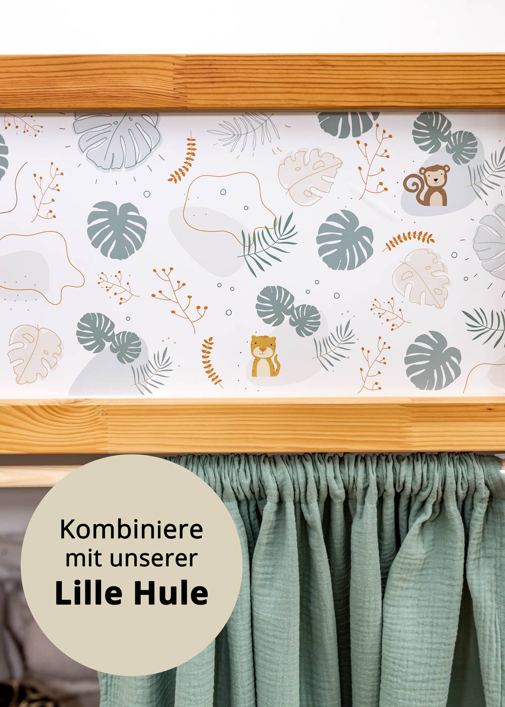 klebefolie ikea kura hochbett tierig safari 9