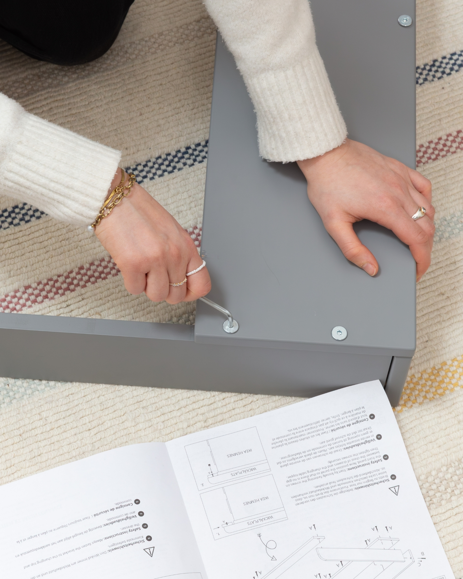 wickelkommode ikea hemnes 108 set grau basis pure beige 12