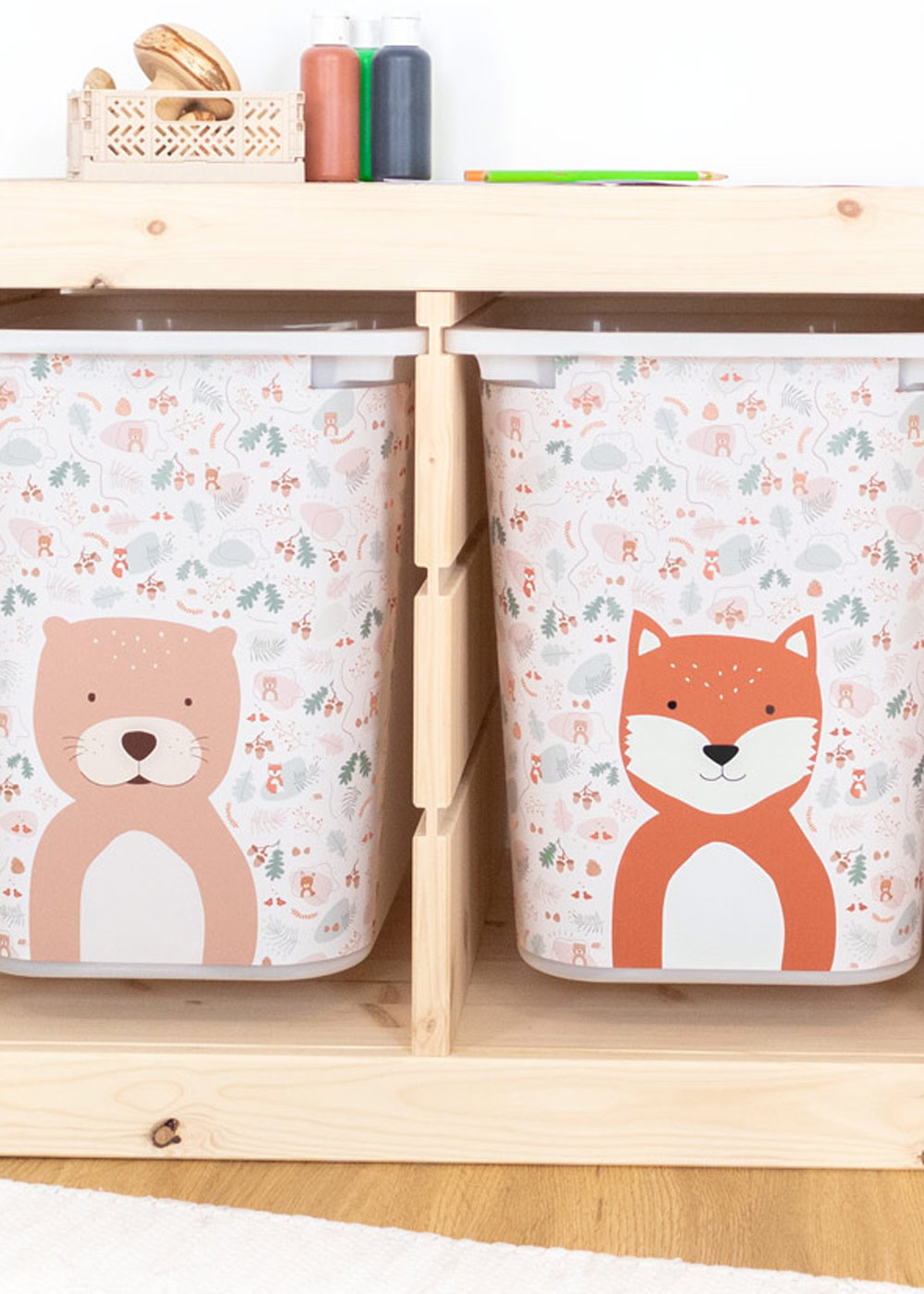 stickerset ikea trofast box gross tierig wald 3er set 1 stickerset ikea trofast box gross tierig wald 3er set 1