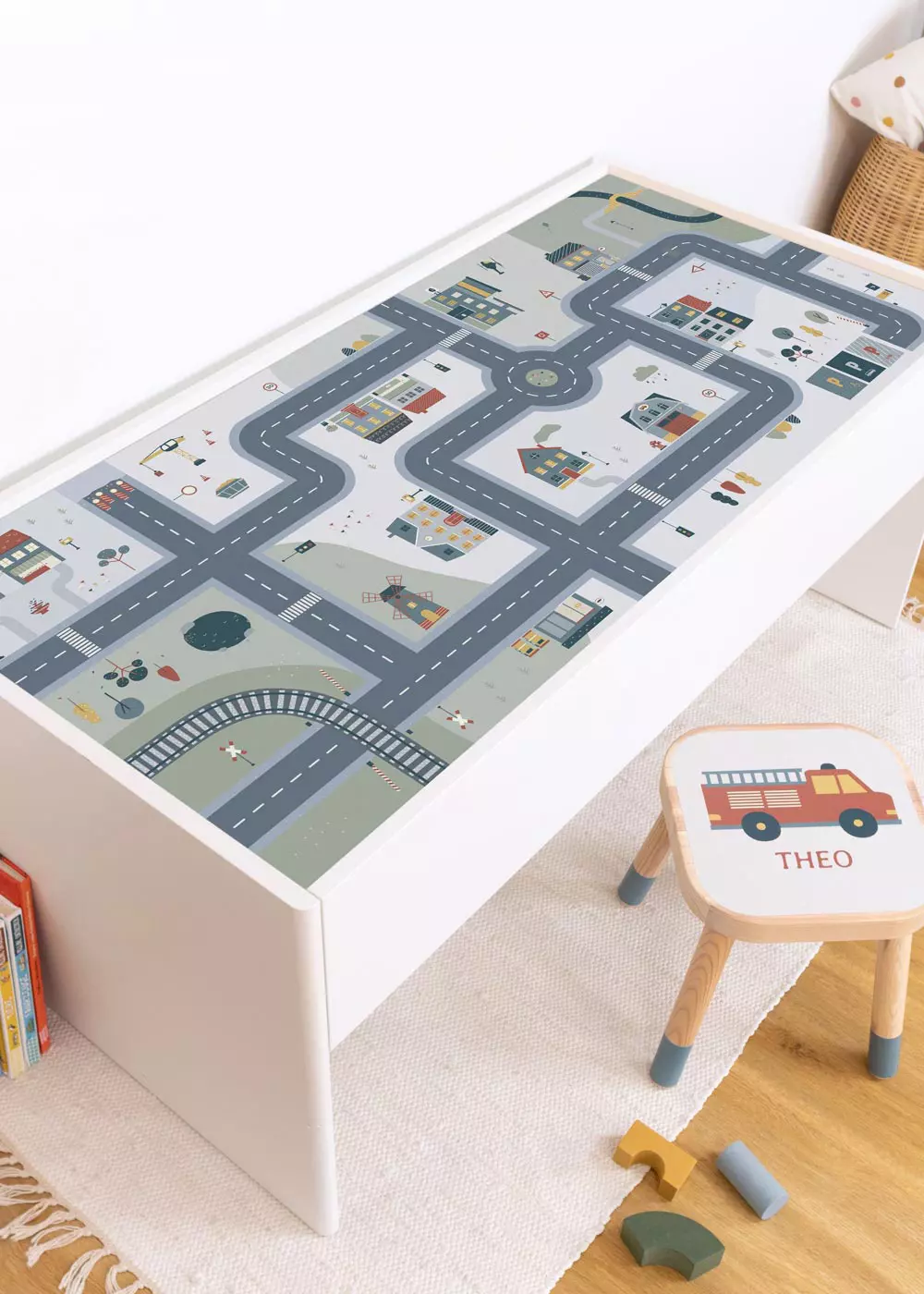  Decal for IKEA DUNDRA play table with storage space