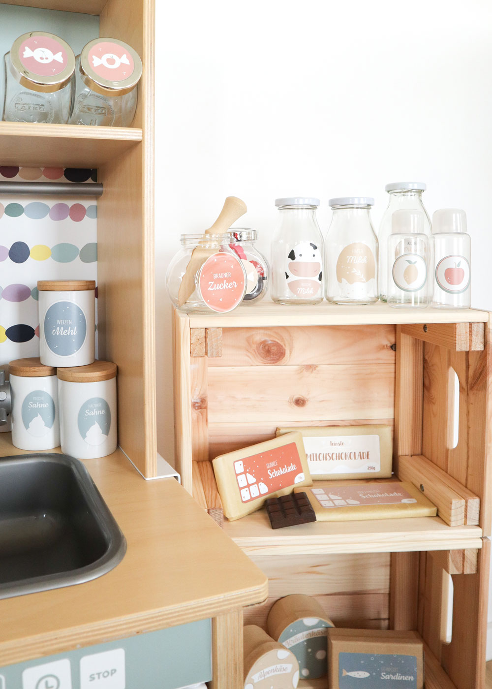 Ikea DUktig Stickerstet Stickerset für die Ikea Dukig Kinderküche