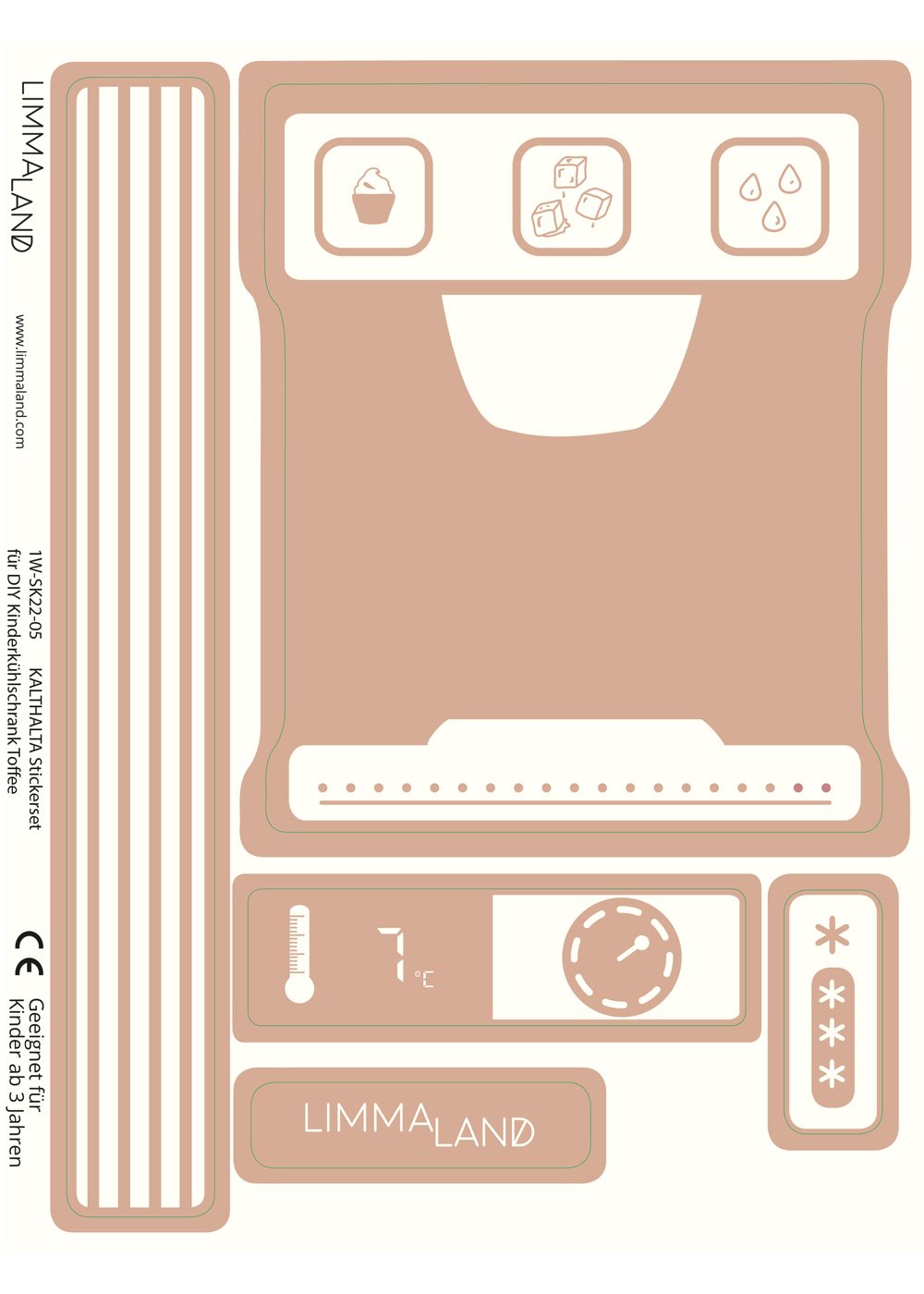 stickerset kinderkuehlschrank kalthalta toffee 99 stickerset kinderkuehlschrank kalthalta toffee 99