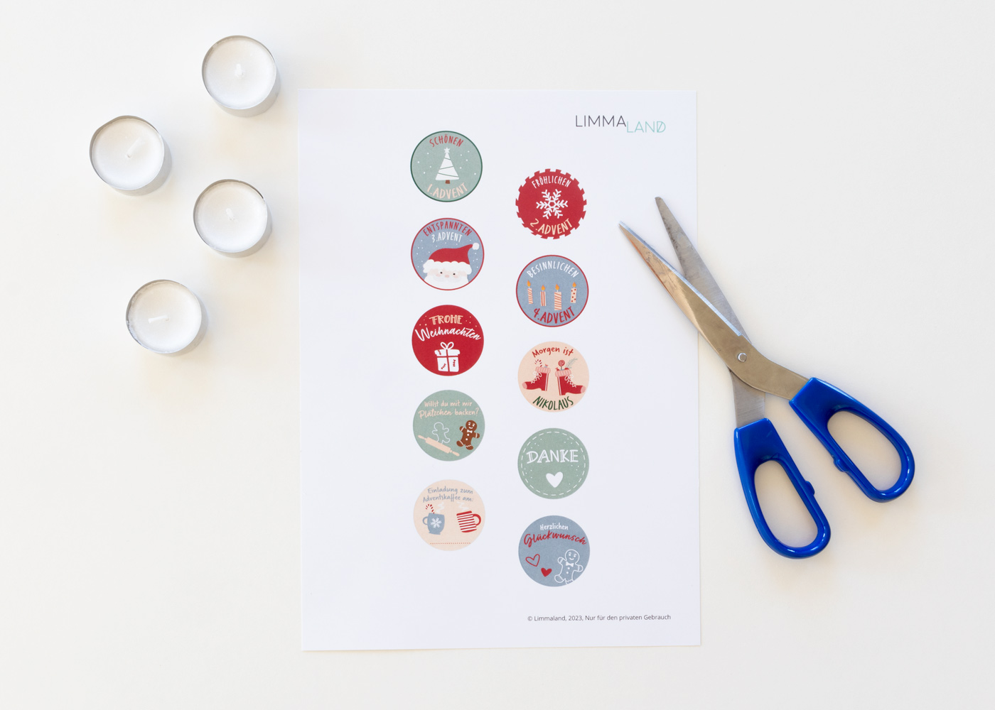 Teelicht mit Botschaft PDF Teelicht mit Botschaft PDF