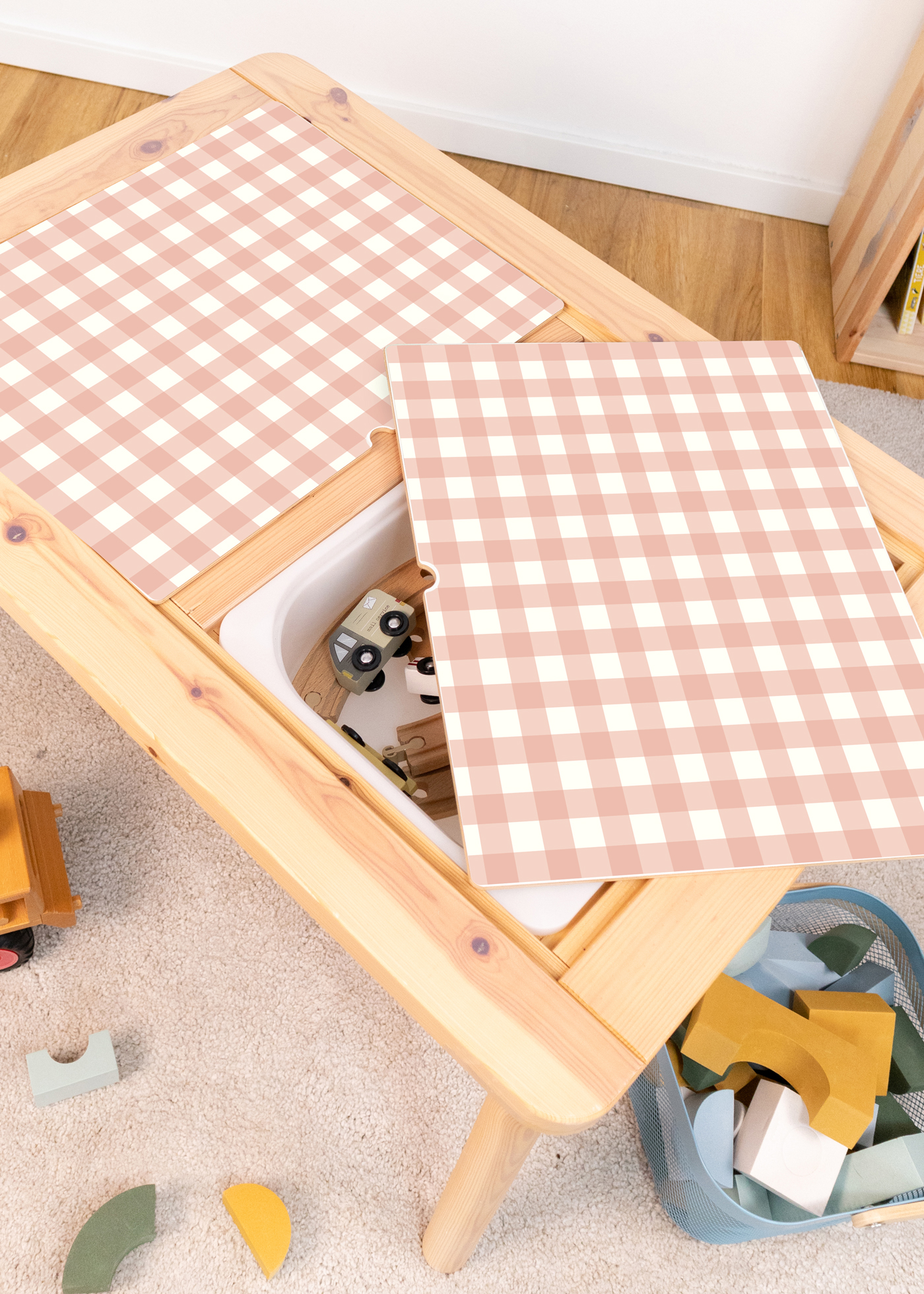 klebefolie ikea flisat kindertisch vichy karo rosa 0 klebefolie ikea flisat kindertisch vichy karo rosa 0