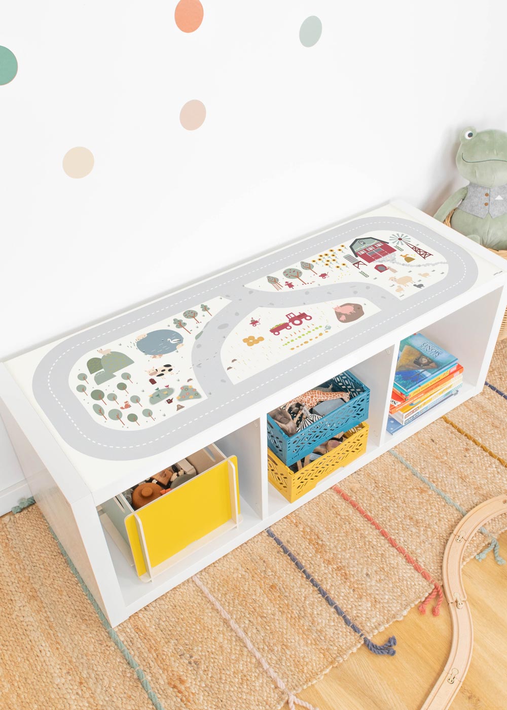  Decal for IKEA KALLAX shelf unit 3 play street farm children's room