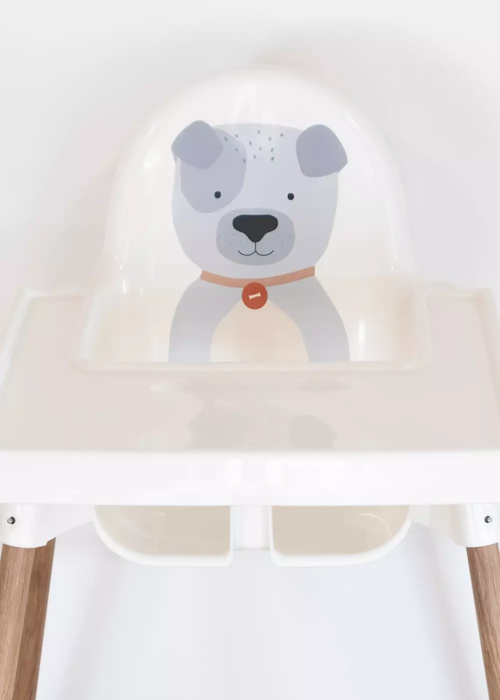  Decal for IKEA ANTILOP highchair with animal motif dog self-adhesive Ikea accessories