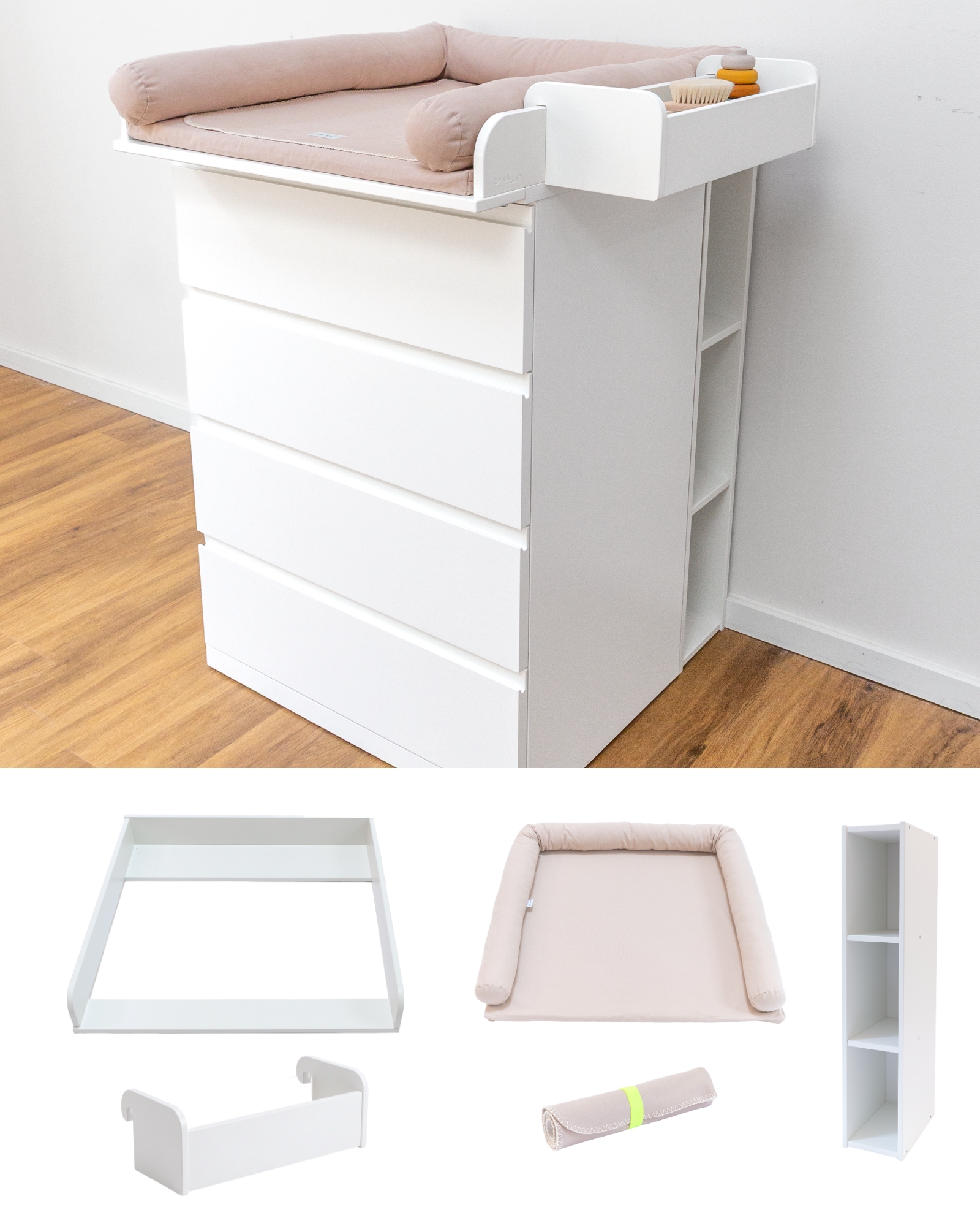 Kommode,  Wickeltisch,  Auflage,  Regal,  Wäschestation