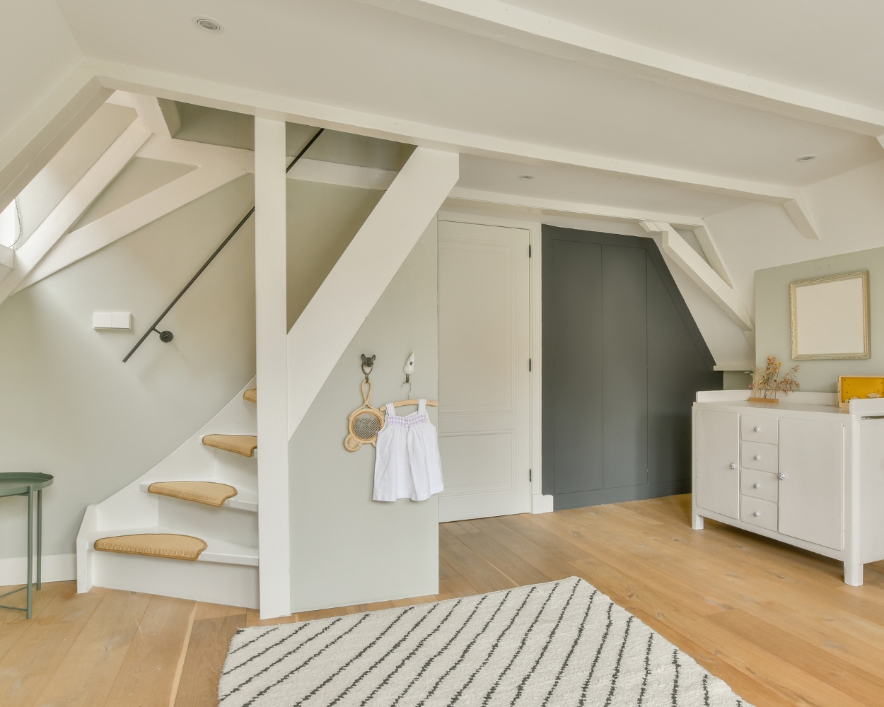 Designing a baby room with a sloping ceiling