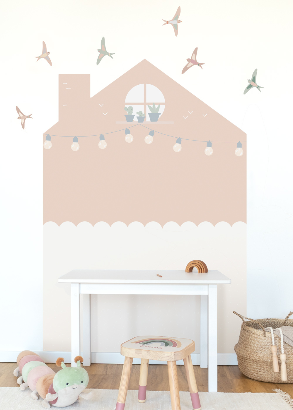 klebefolie haus kinderzimmer wandhus toffee 1 klebefolie haus kinderzimmer wandhus toffee 1