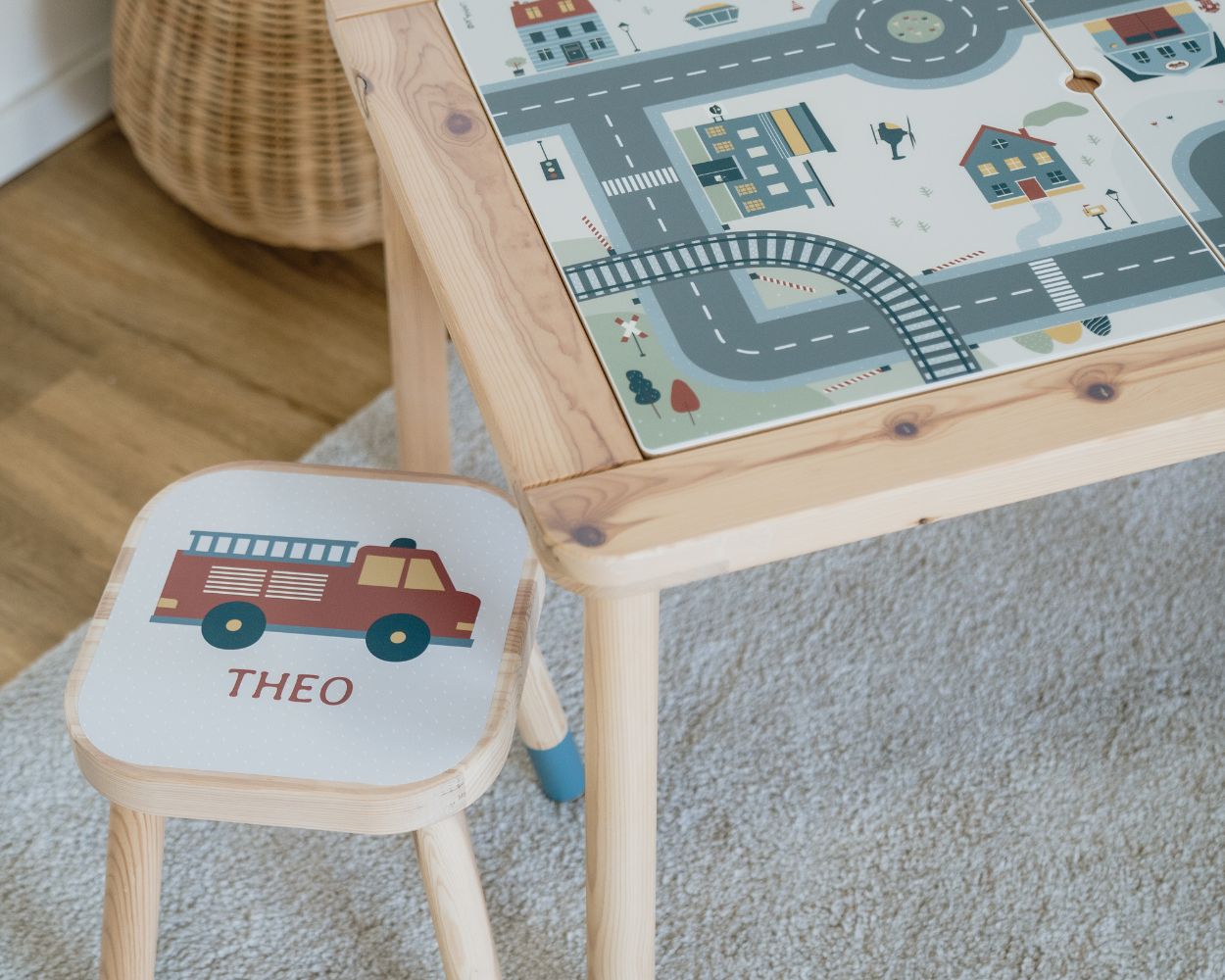 IKEA FLISAT Kinderhocker personalisierbare Klebefolie IKEA FLISAT Kinderhocker personalisierbare Klebefolie