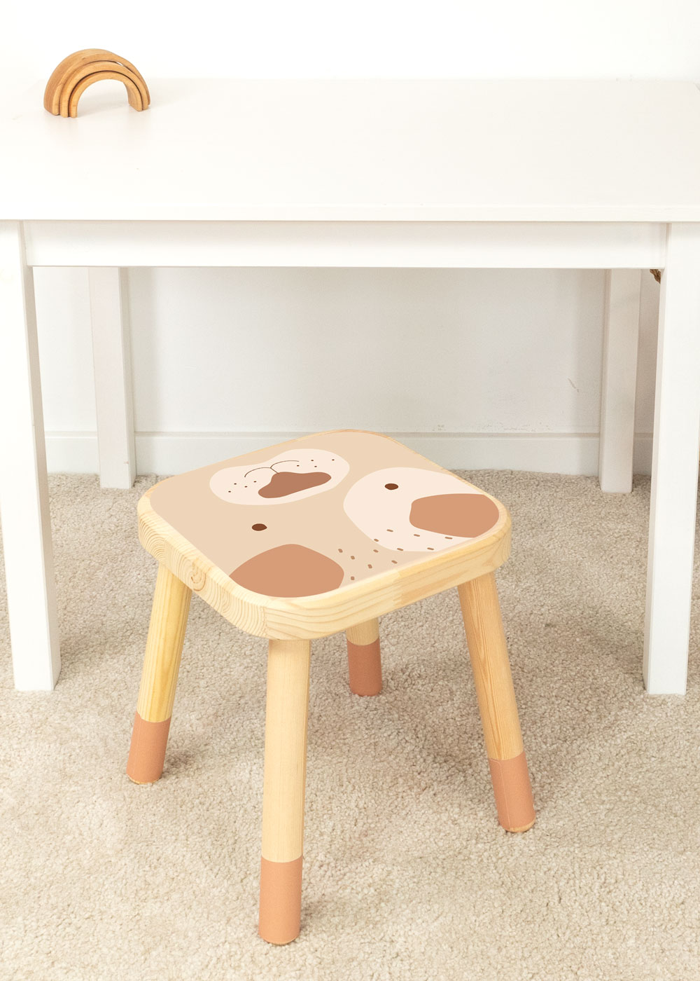 klebefolie ikea flisat kinderhocker tierig hund braun 1 klebefolie ikea flisat kinderhocker tierig hund braun 1