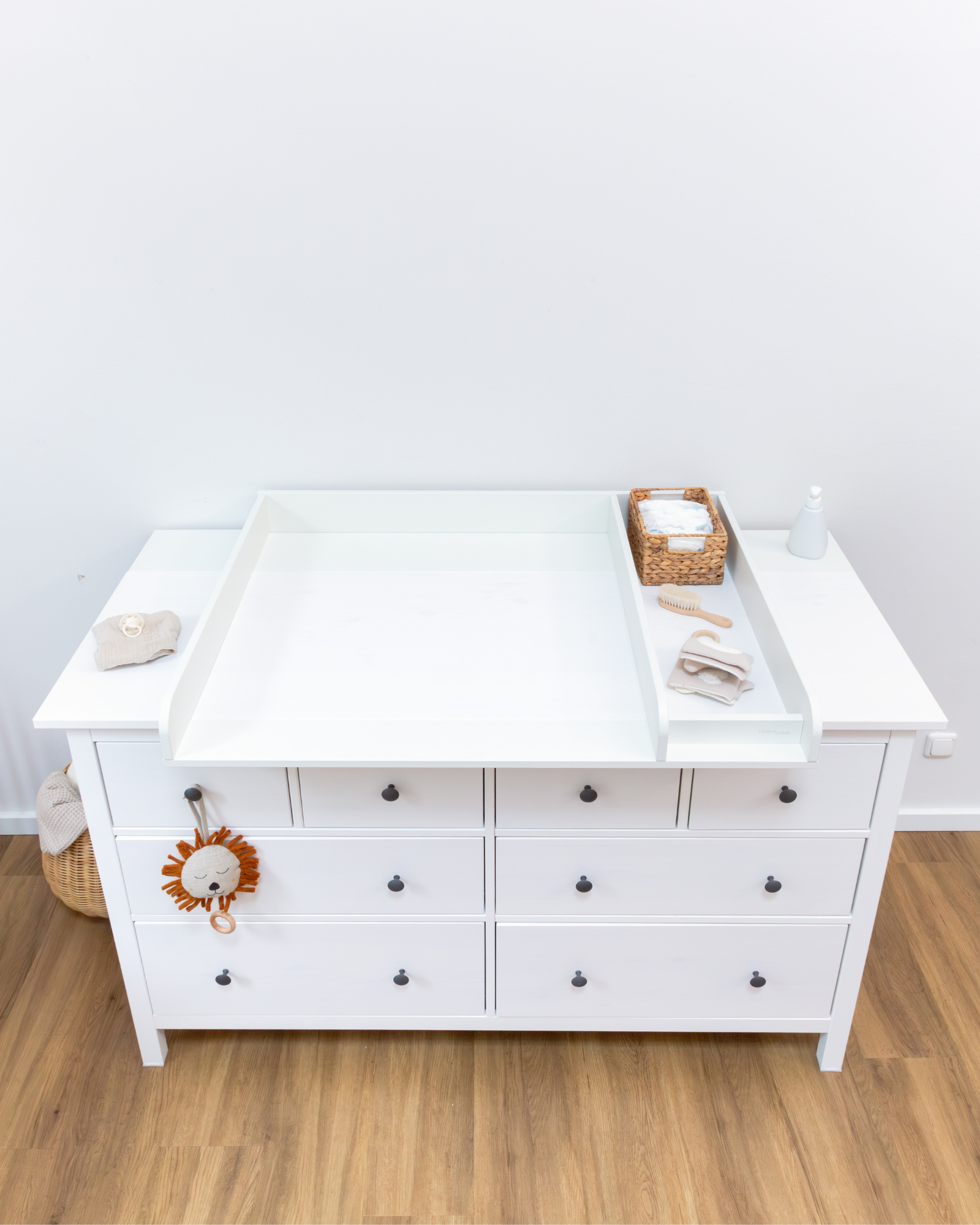 Wickelaufsatz Polini für IKEA Malm, Hemnes & Nordli in weiss (Neu und Wickelaufsatz Polini für IKEA Malm, Hemnes & Nordli in weiss (Neu und