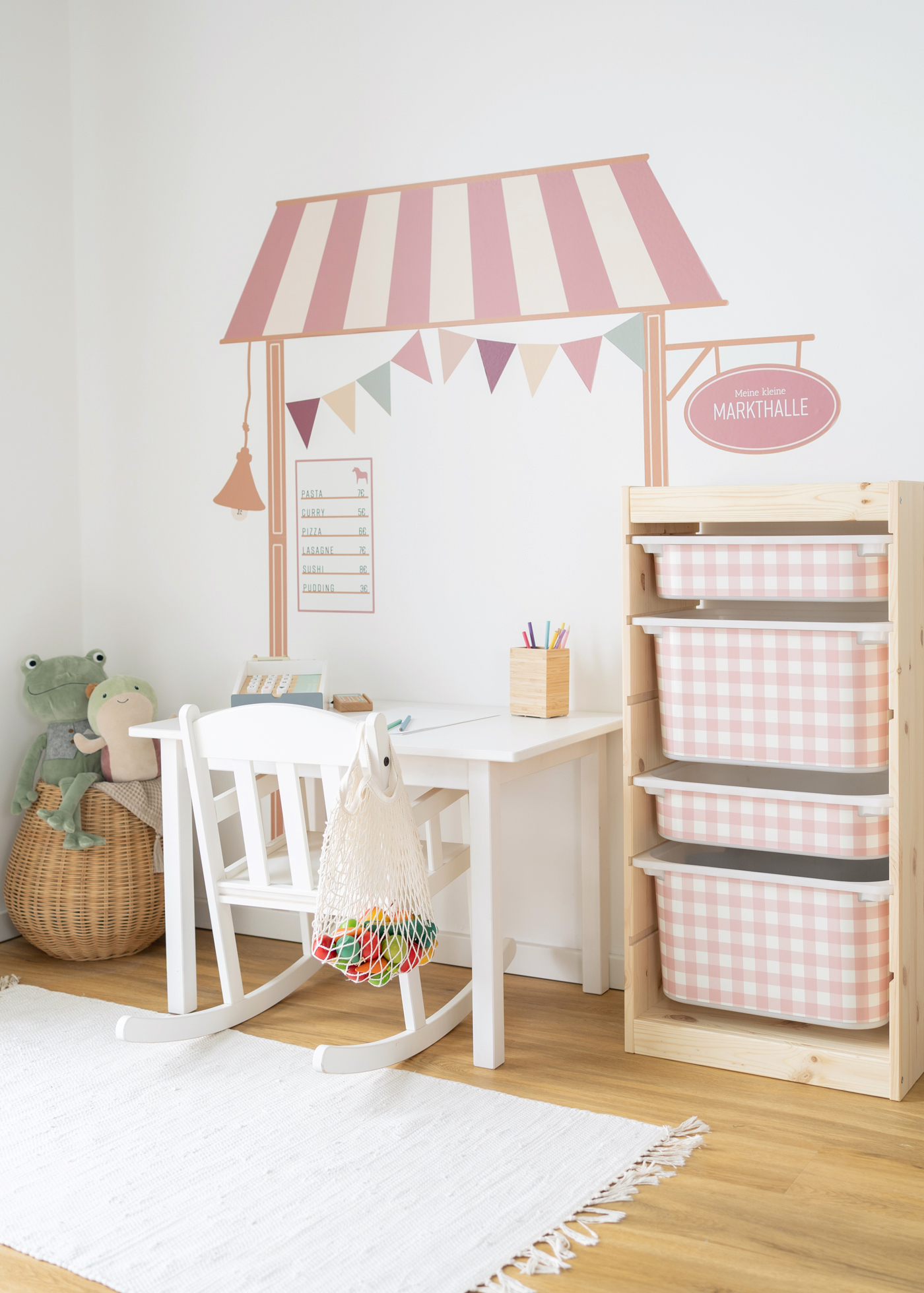 stickerset ikea trofast box klein laengsseite vichy karo rosa 1 stickerset ikea trofast box klein laengsseite vichy karo rosa