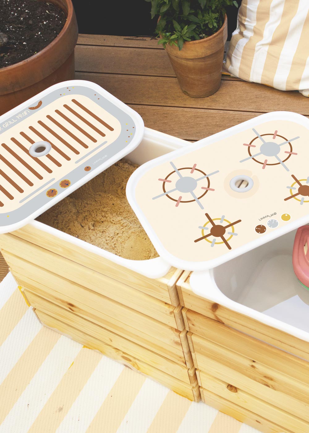 Ikea Trofast Box Matschküche Erdig und Feurig sand Setansicht Ikea Trofast Box Matschküche Erdig und Feurig sand Setansicht