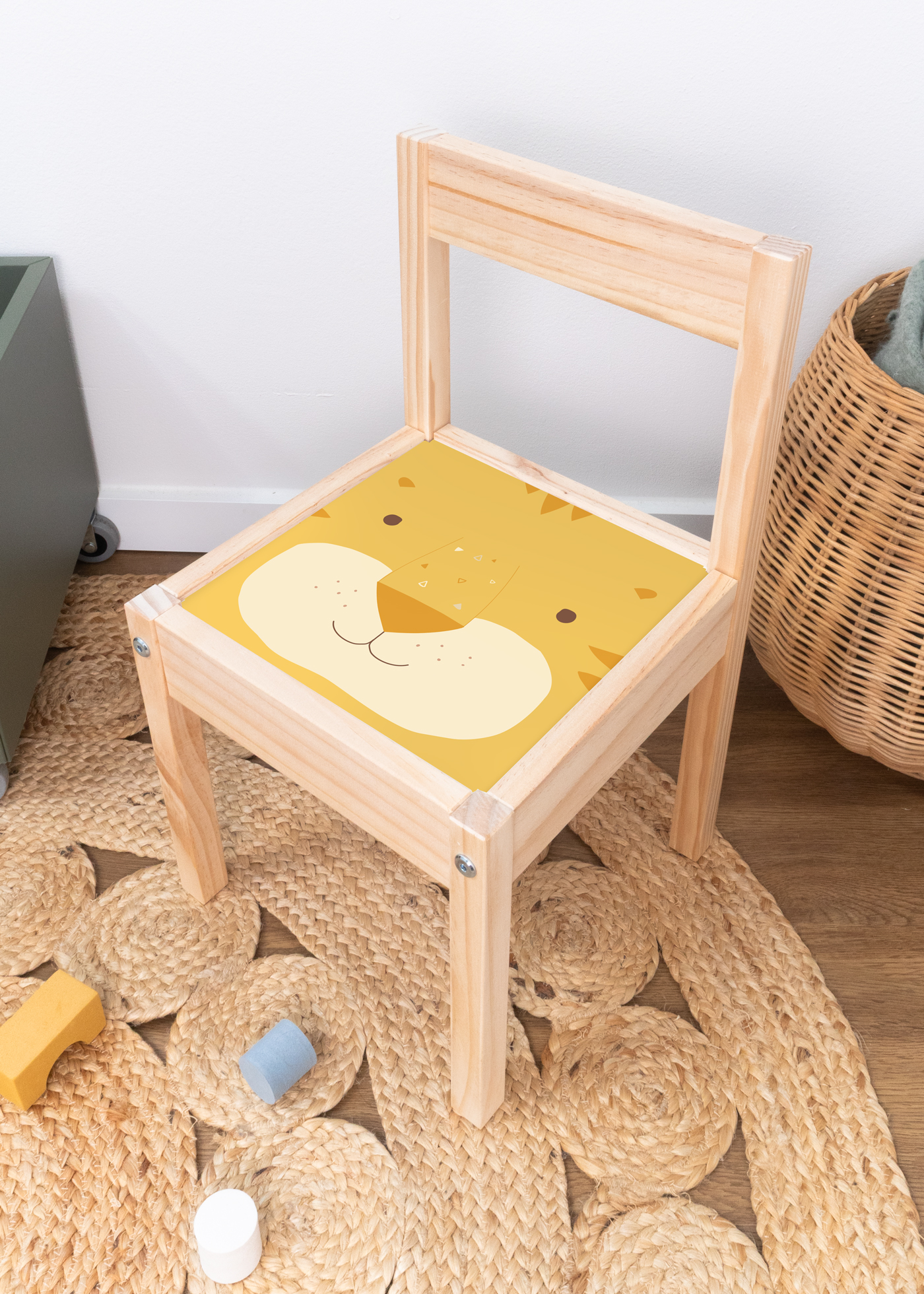 klebefolie ikea laett kinderstuhl tierig tiger 02