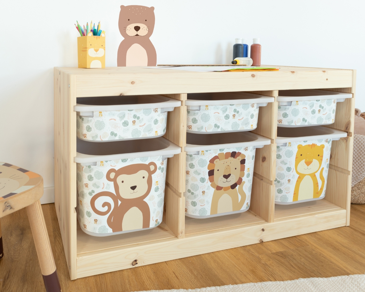 Kinderzimmer Tiere gestalten mit Klebefolien mit Tiermotiv von Limmaland Kinderzimmer Tiere gestalten mit Klebefolien mit Tiermotiv von Limmaland