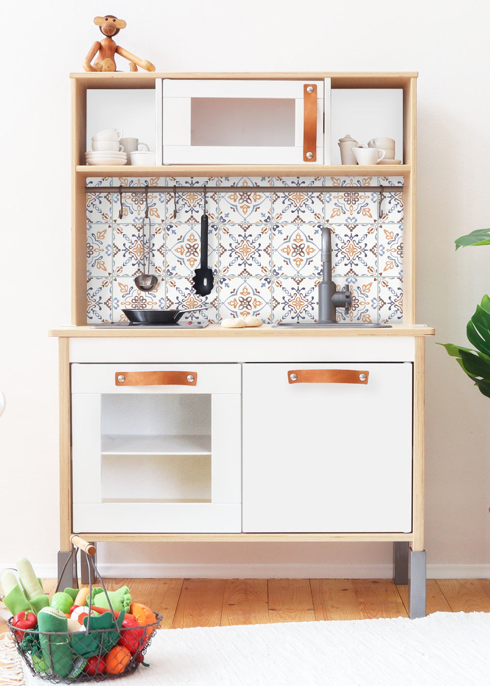 Ikea Duktig Kinderküche Kachla Mediterano Nordisch blau Komplettansicht Ikea Duktig Kinderküche Kachla Mediterano Nordisch blau Komplettansicht