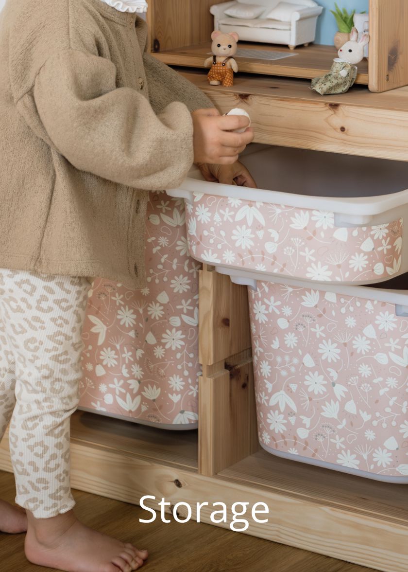 Adhesive films for the IKEA TROFAST shelf Adhesive films for the IKEA TROFAST shelf