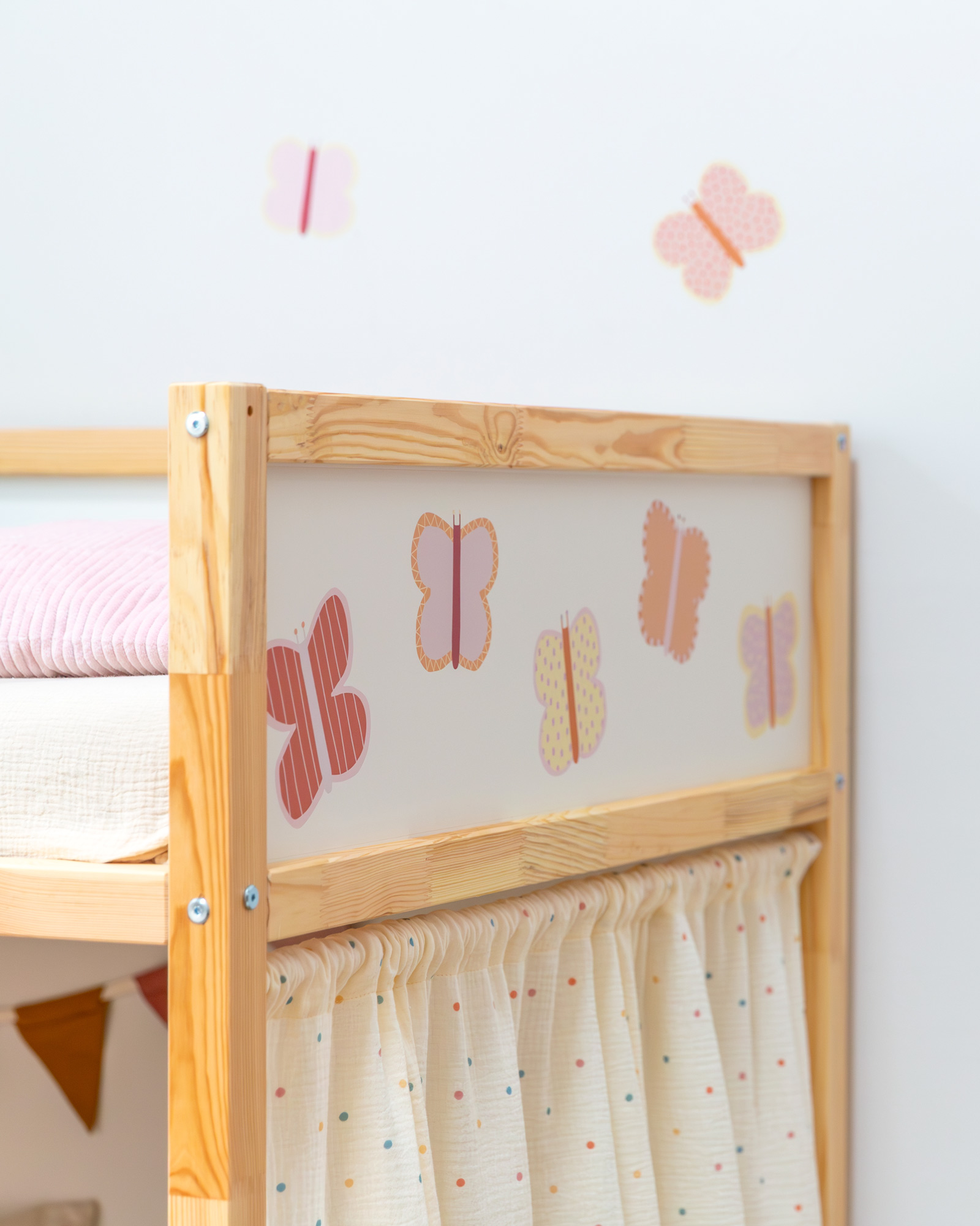 klebefolie ikea kura hochbett smetterlin 2er set 2