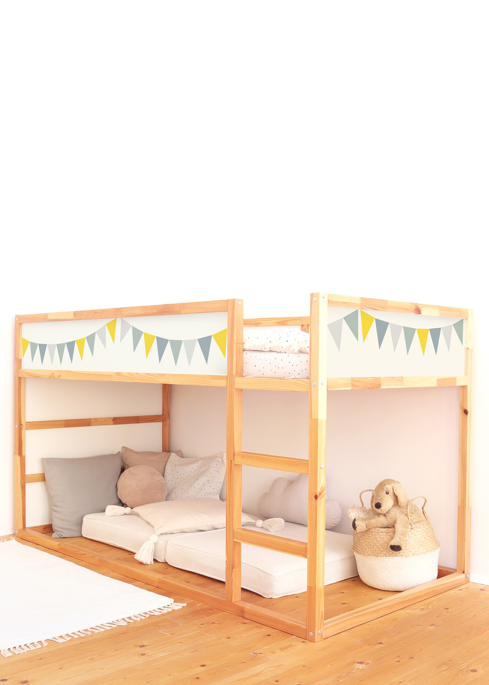  Decal for IKEA KURA bed - set of 2