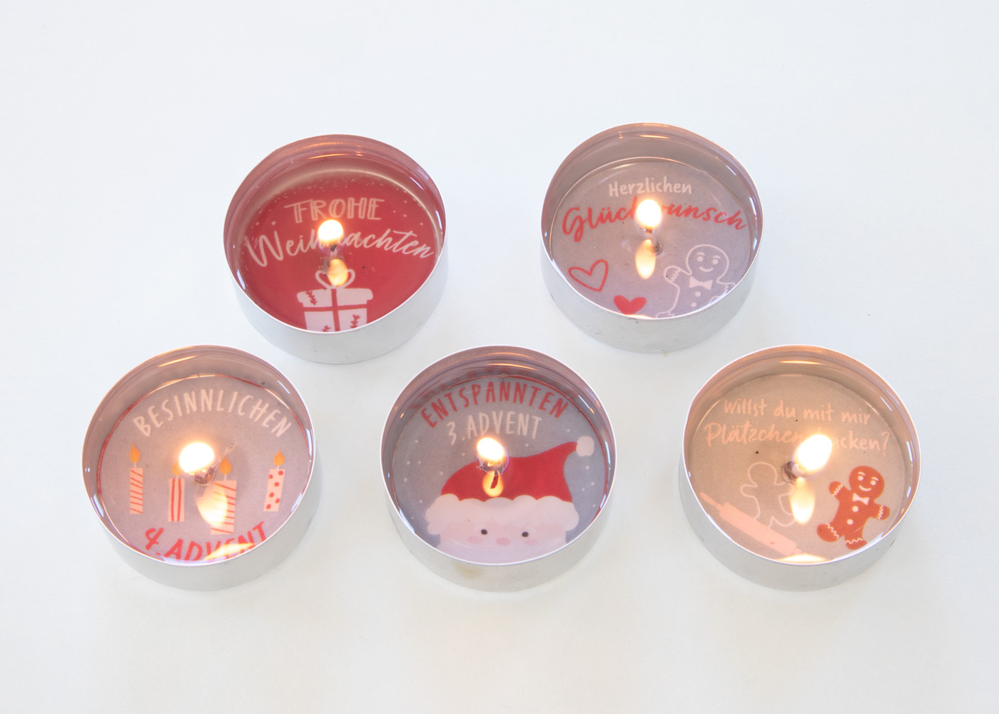 Teelicht mit Botschaft zum Ausschneiden Teelicht mit Botschaft zum Ausschneiden