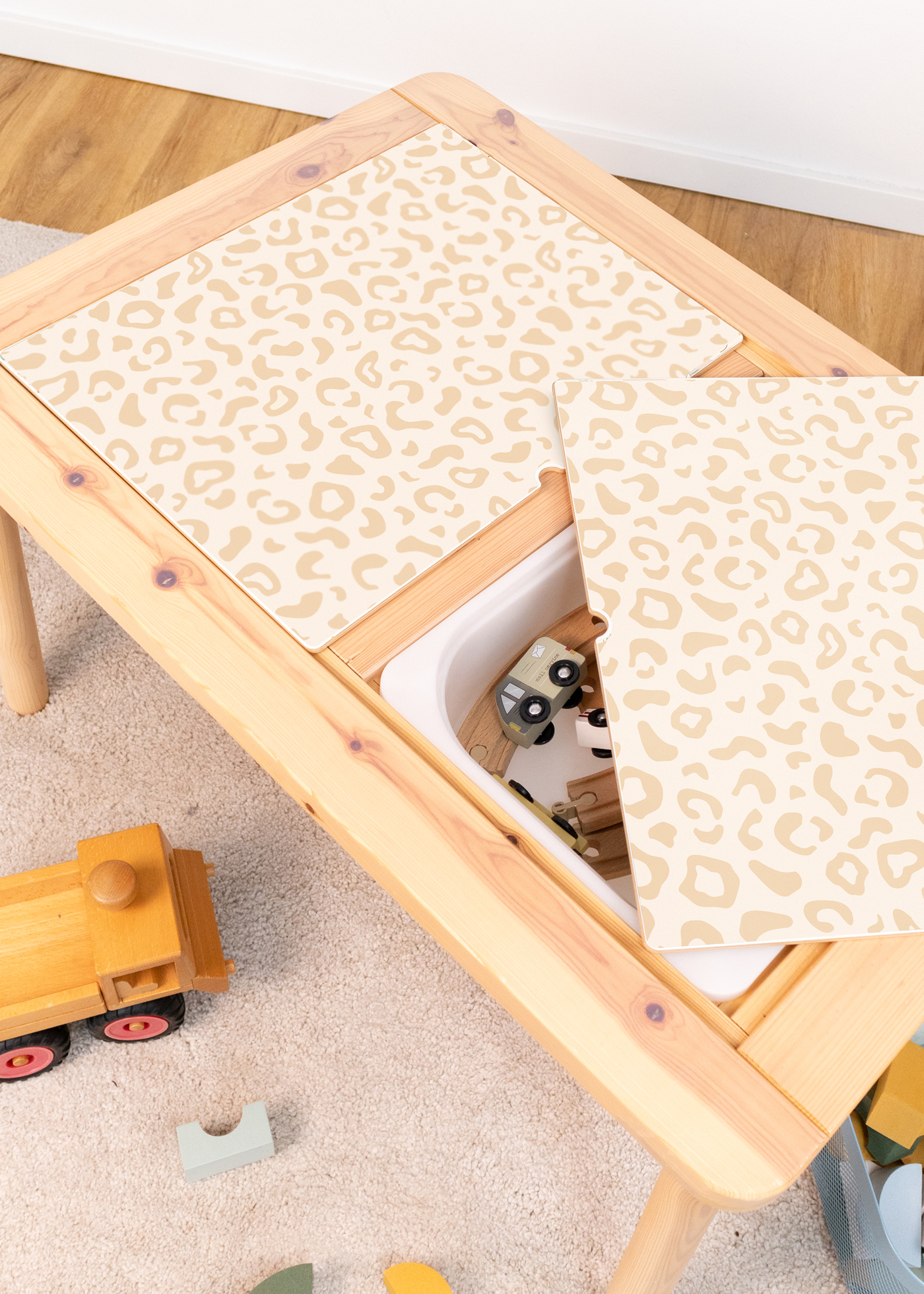 klebefolie ikea flisat kinderhocker tierig leo 3