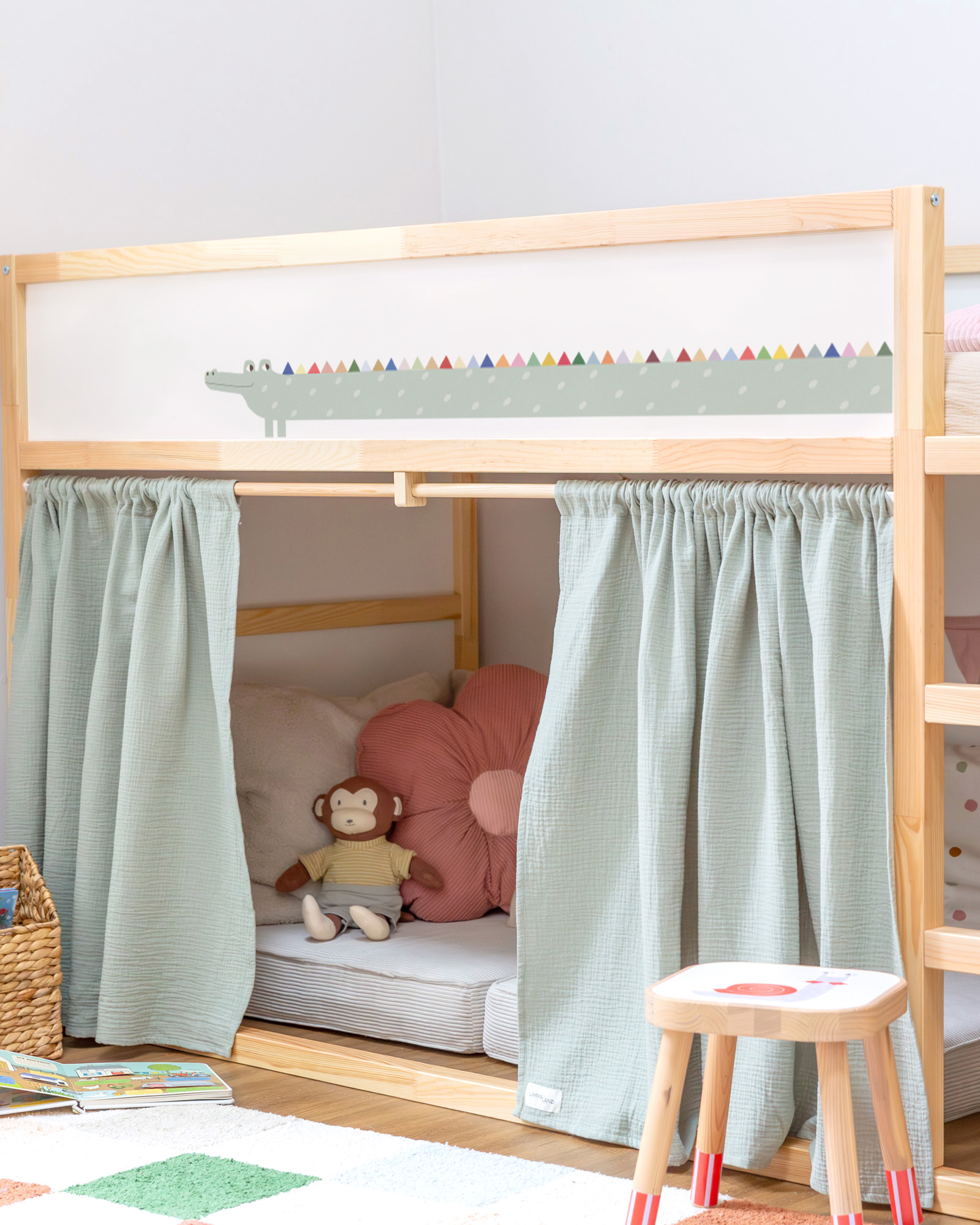 klebefolie ikea kura hochbett lille vruende krokodil 2er set 3