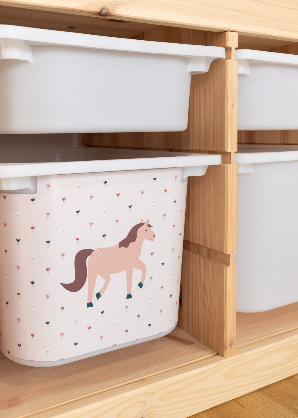 Decal for IKEA TROFAST Shelf Horse Pink Ikea Hack IKEA TROFAST Boxes Sticker self-adhesive  Decal for IKEA TROFAST Shelf Horse Pink Ikea Hack IKEA TROFAST Boxes Sticker self-adhesive