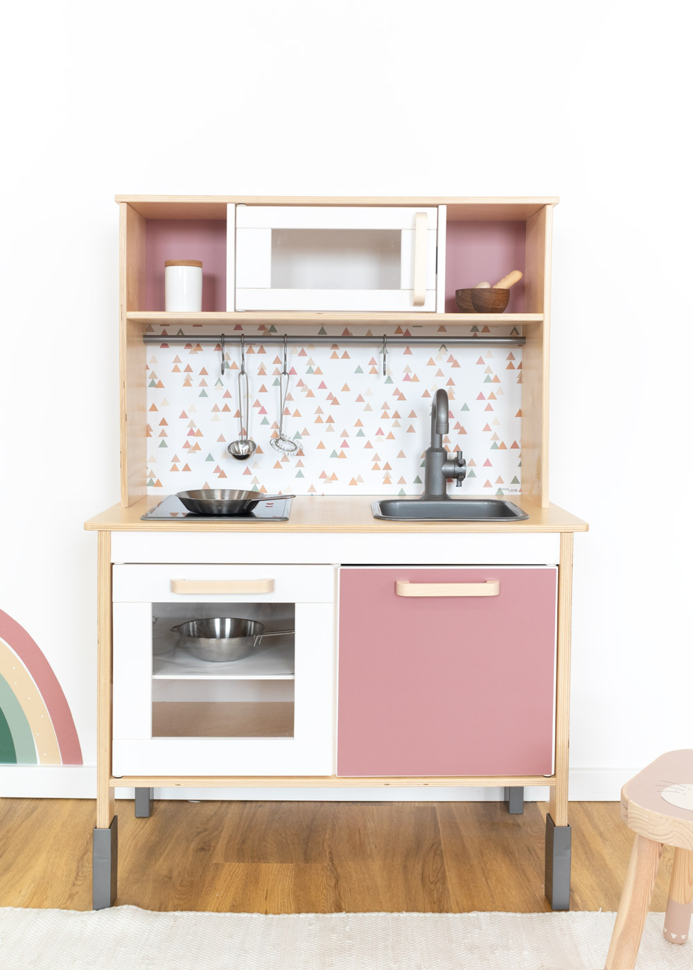 klebefolie ikea duktig kinderkueche trianglig rosenholz 07