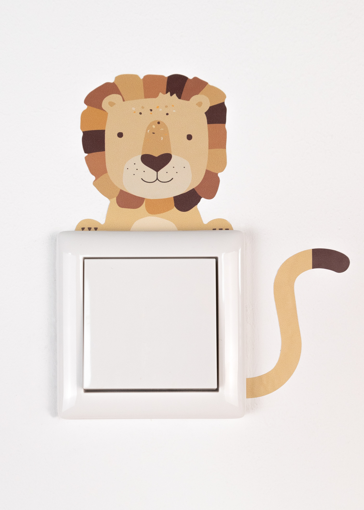 Lichtschalter Sticker mit Tiermotiv Löwe Lichtschalter Sticker mit Tiermotiv Löwe