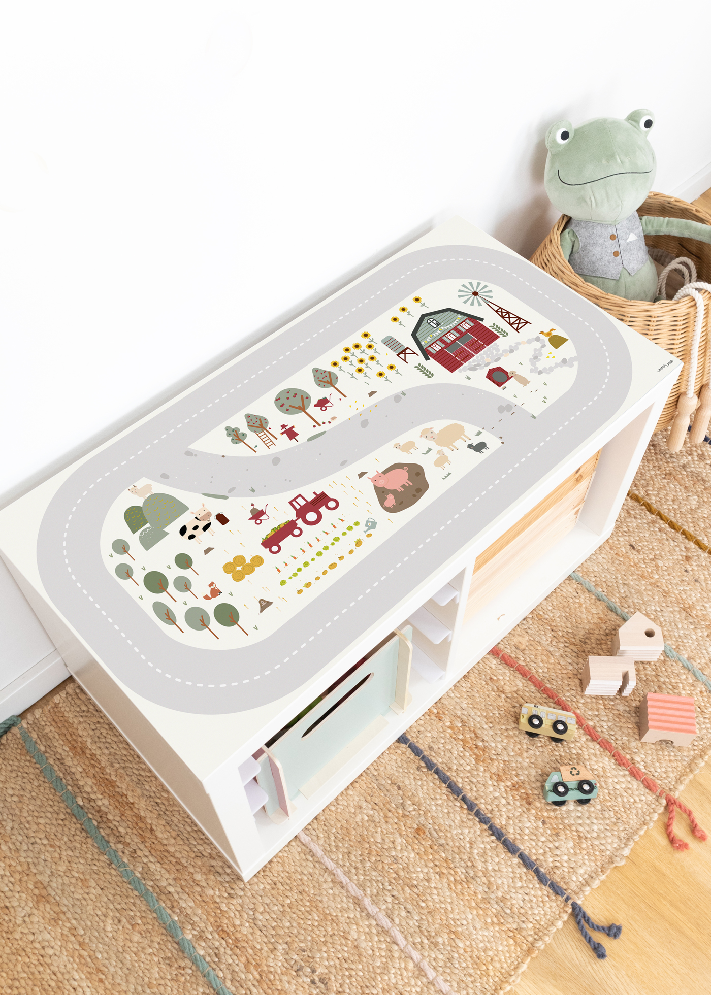 Decal for IKEA KALLAX shelf 2 play street farm children's room  Decal for IKEA KALLAX shelf 2 play street farm children's room