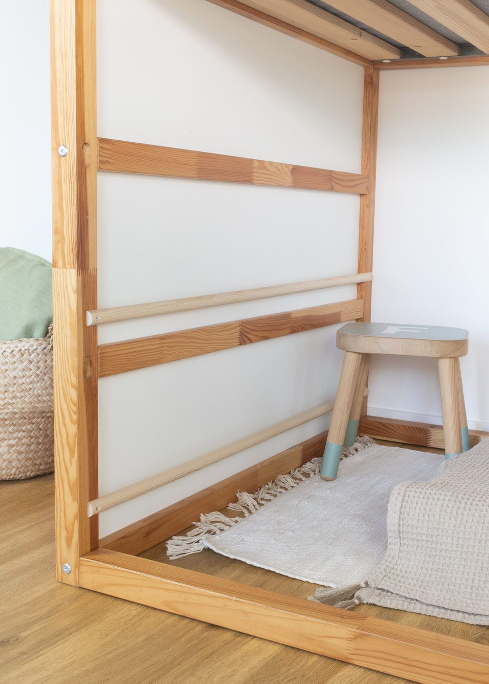 set of 2 book rails for IKEA KURA bunk bed