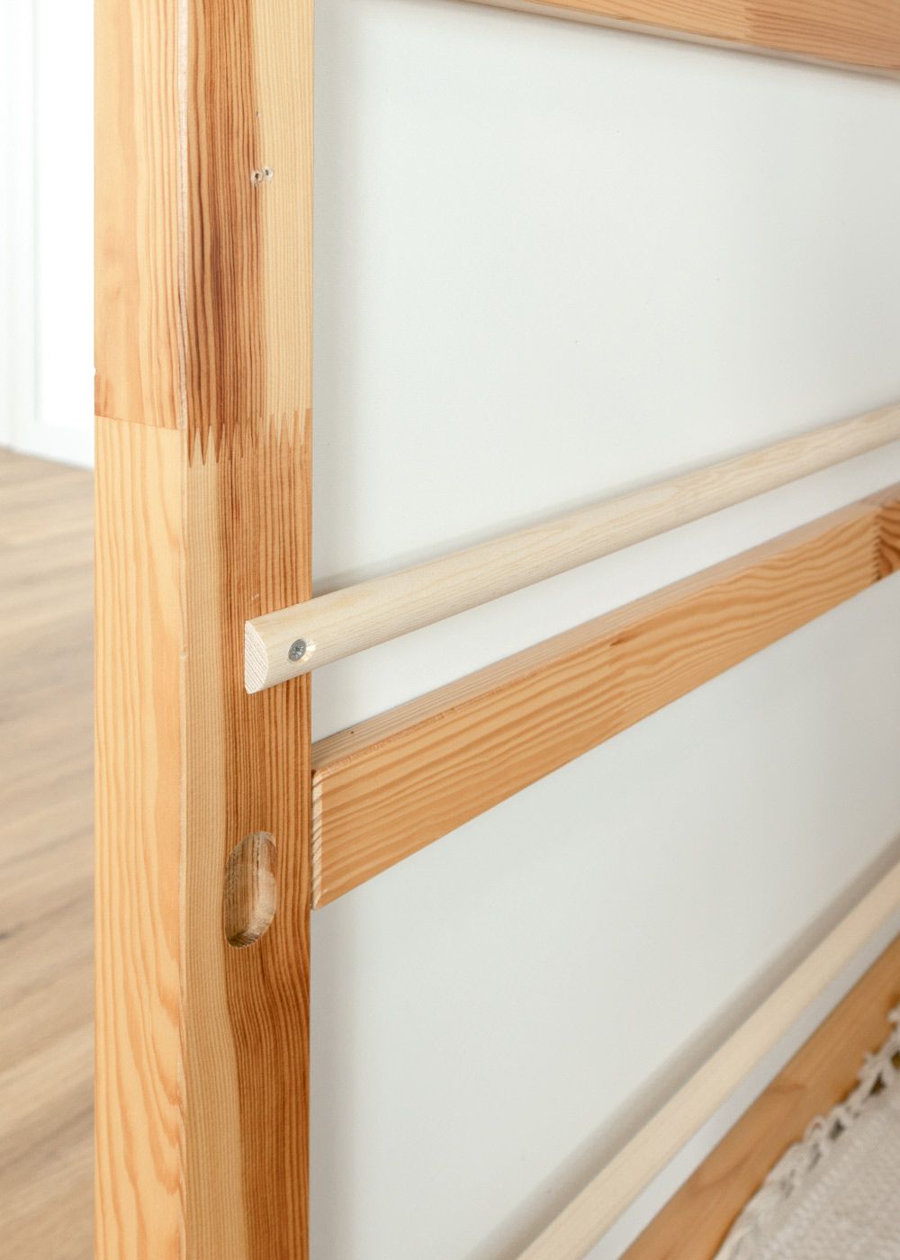 set of 2 book rails for IKEA KURA bunk bed